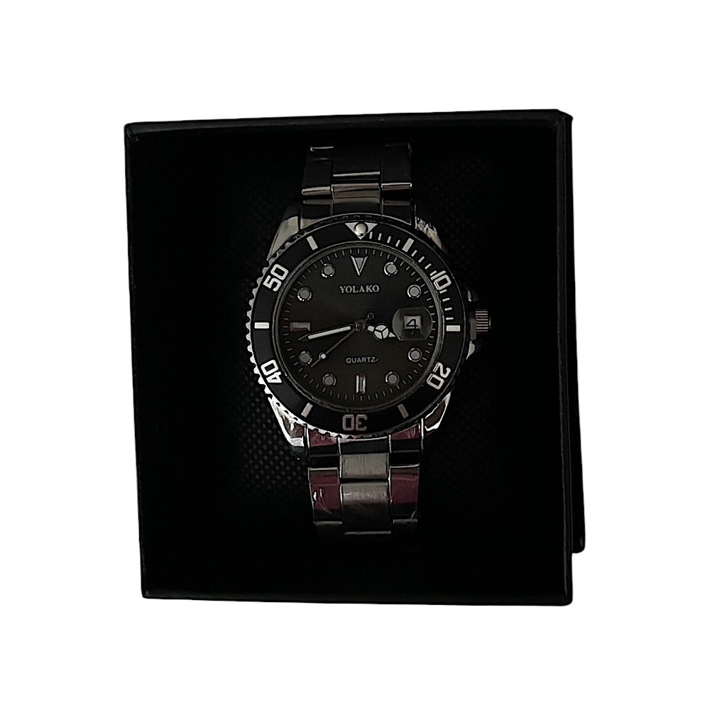BRAND NEW MENS SILVER GENERIC WATCH BUSINESS OUTFIT ESSENTIAL (FANTASY JEWELRY)